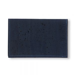 Cork Leather Cardholder in "Cassis"