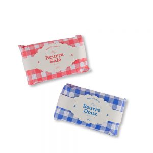 Butter Candle Red and Blue Packaging