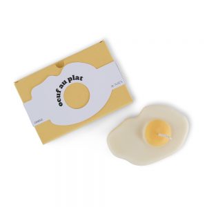 Scented Fried Egg Candle With Packaging