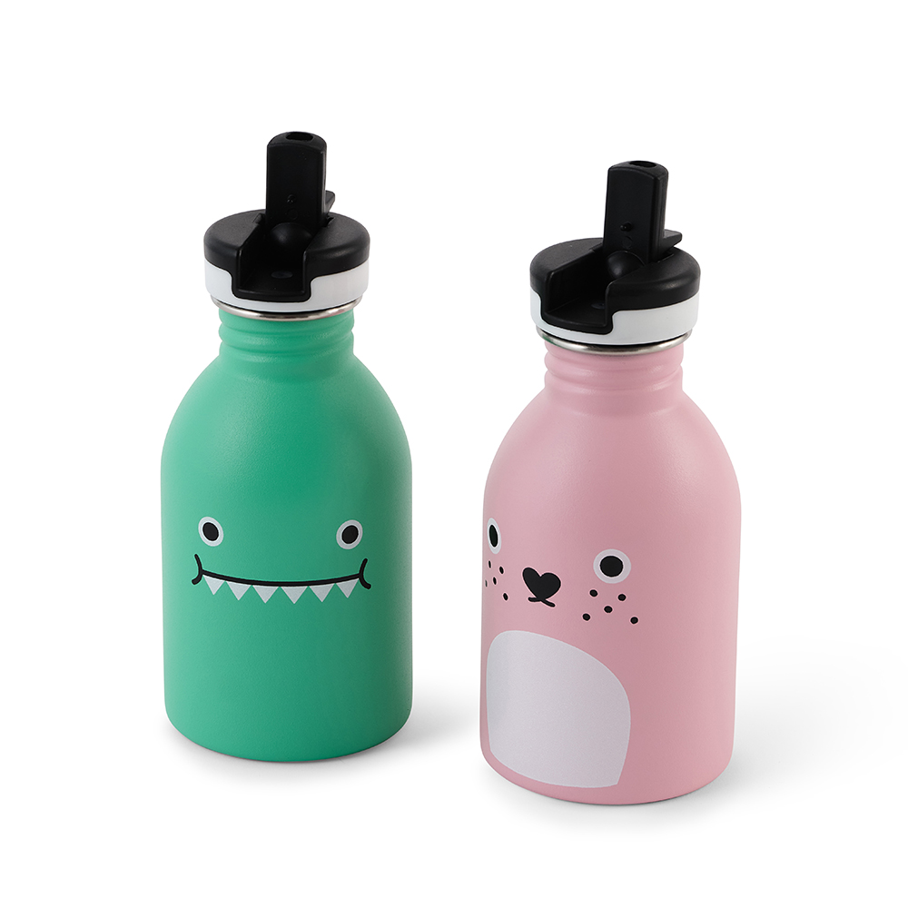 Ricecarrot and Ricedino Water Bottle by Noodoll