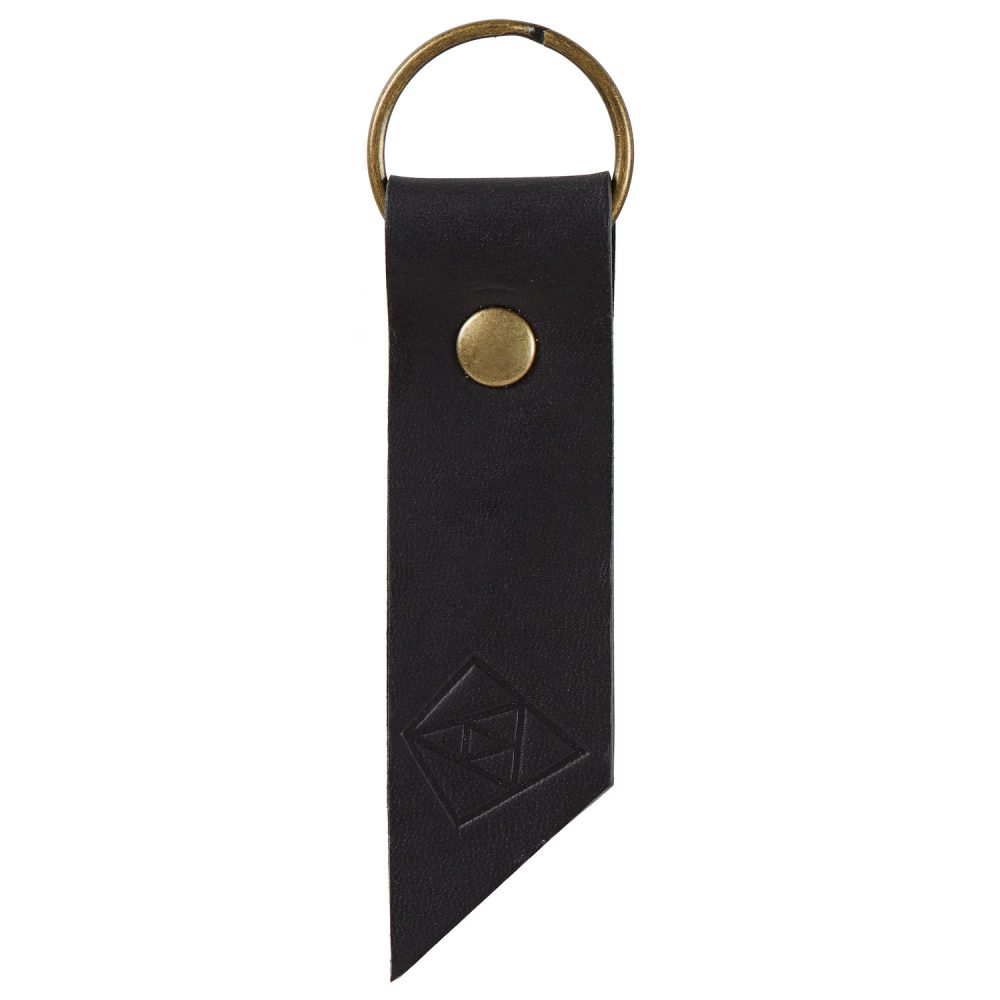 Leather Key Ring - Black