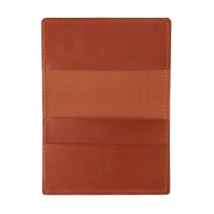 Leather Passport Holder - Tan