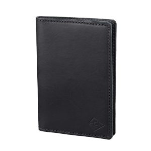 Leather Passport Holder - Black