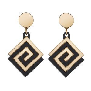 Form 057 Earrings - Gold and Black