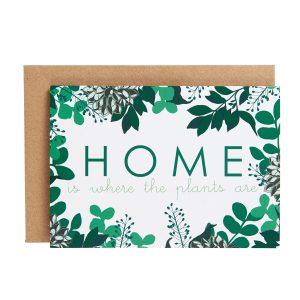 home plants card