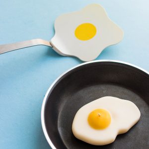 Scented Fried Egg Candle in frying pan