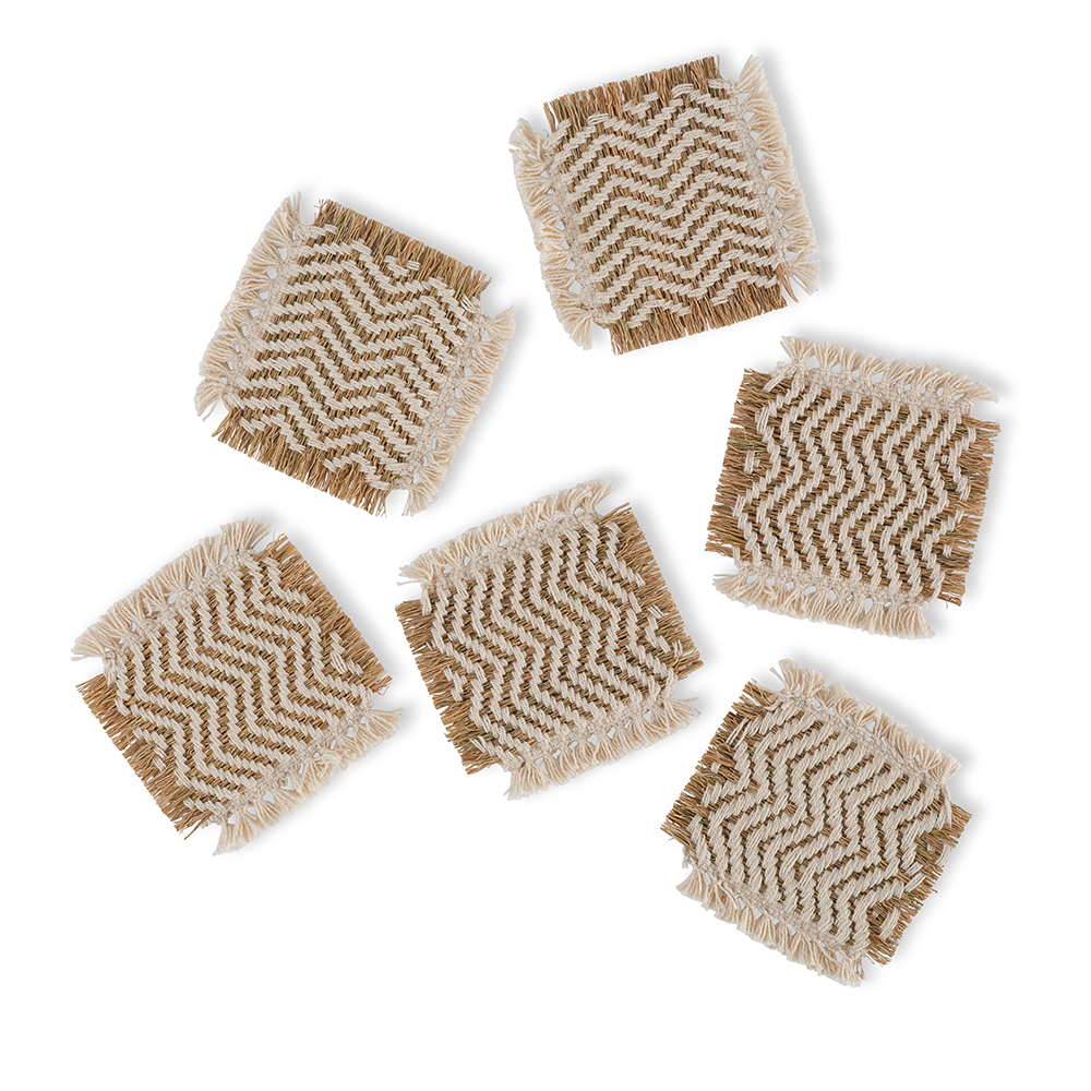 Woven Straw Coasters