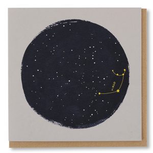 Virgo Constellation Greetings Card
