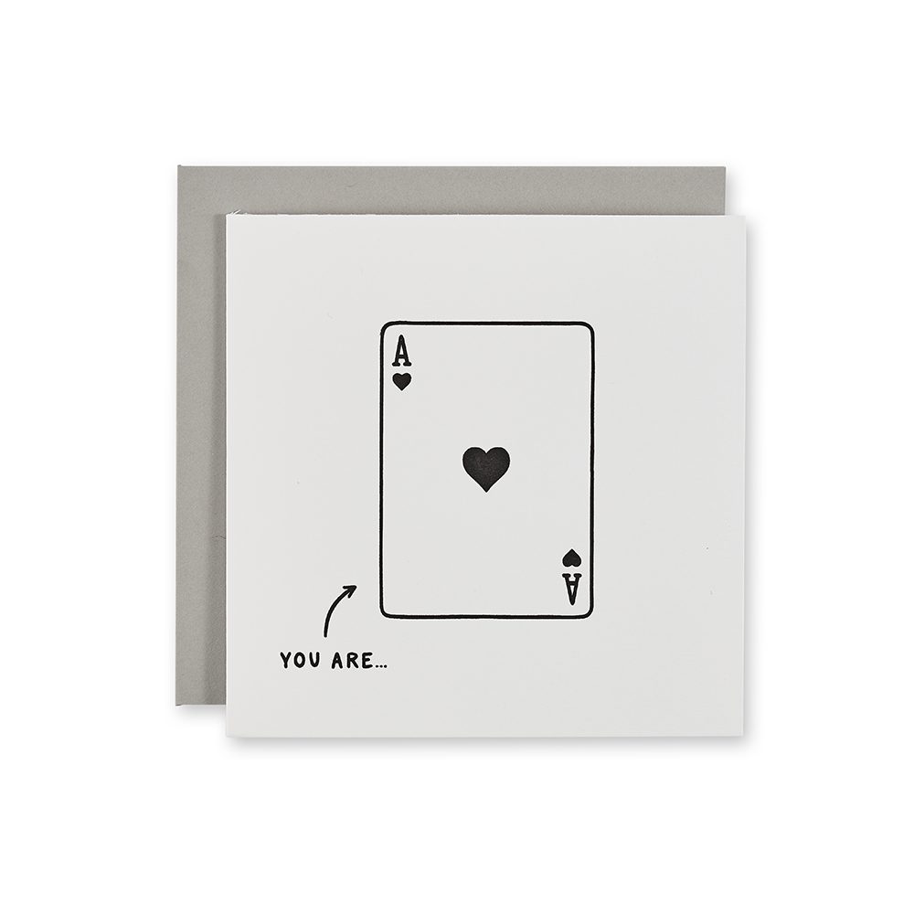 Quriky Greetings Cards - You Are Ace Design