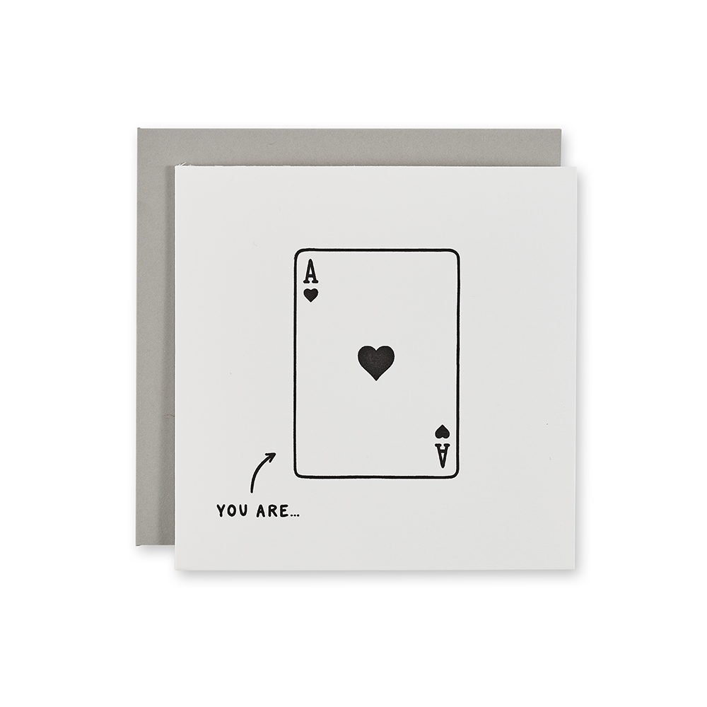 Quriky Greetings Cards - You Are Ace Design