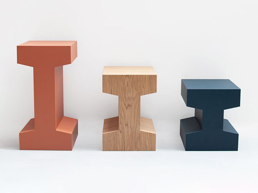 3 wooden modular furniture pieces