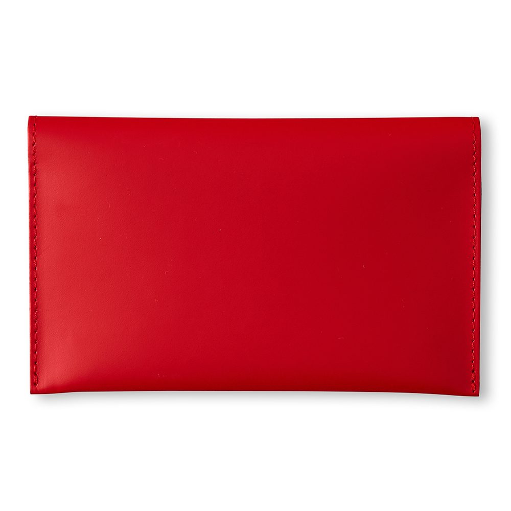Red leather purse