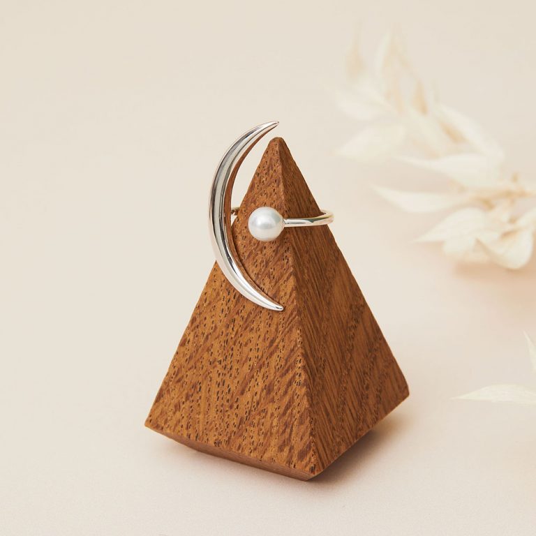 Moonlight Sparkle Silver Ring view 4