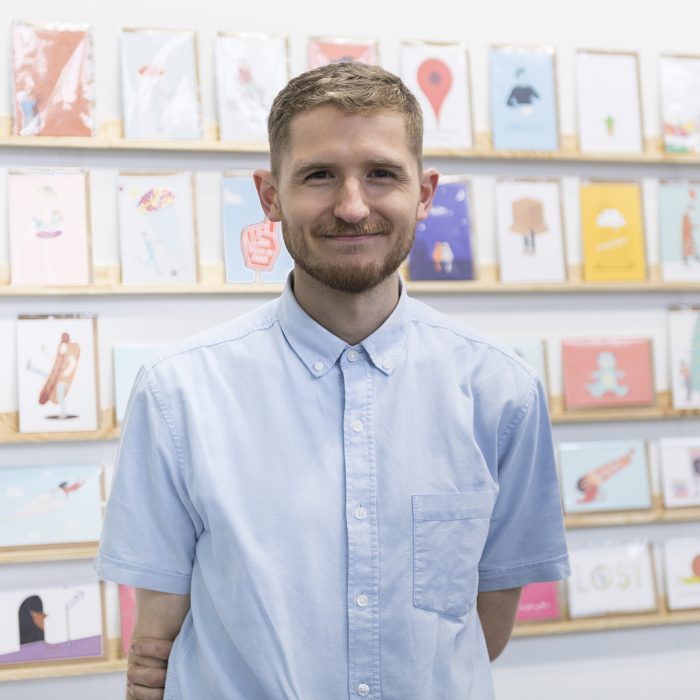 Photo of illustrator Robbie Porter