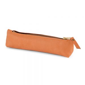Leather Pencil Case - Coral by Rosanna Clare