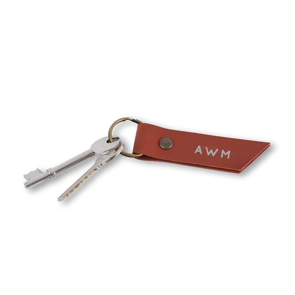 Personalised Leather Key Ring