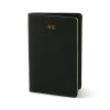 Leather Passport Holder - Black Personalised Leather Passport Holder