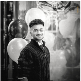 A black and white profile picture of To Form founder Kian Bhodia