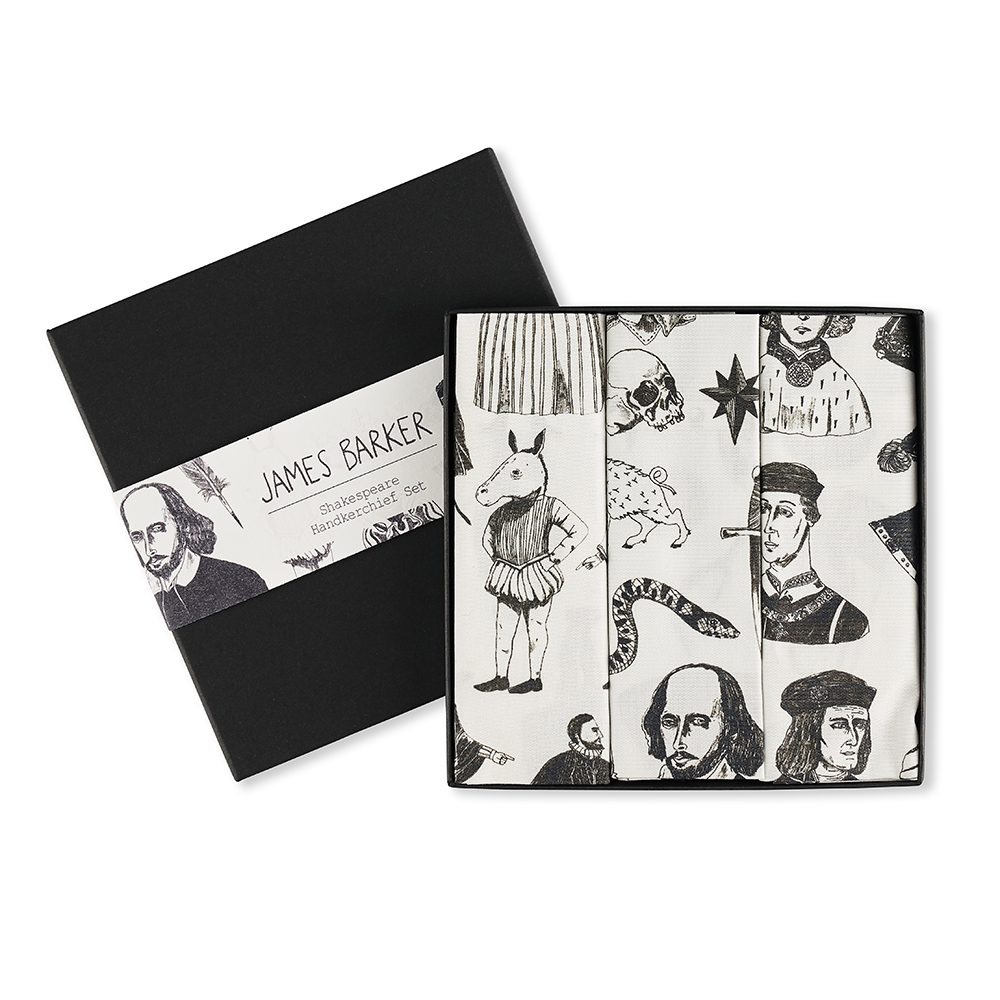 Shakespeare Designs - Handkerchief/Pocket Square Set