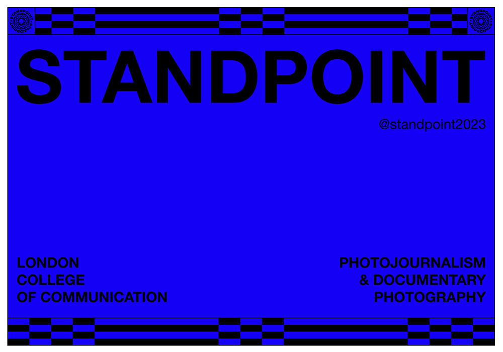 blue and black standpoint banner image with information about the sale