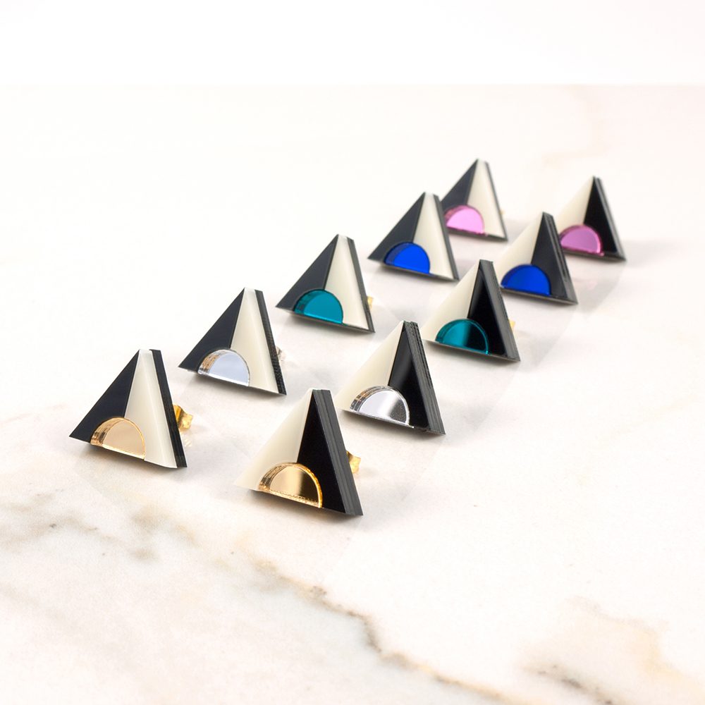 Statement earrings - Form 020 acrylic studs