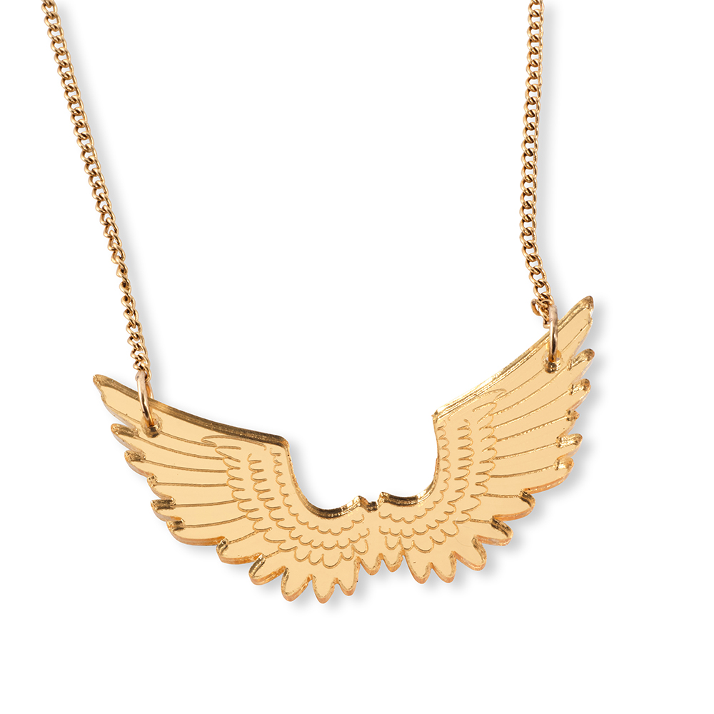 Pegasus Necklace by Tatty Devine - Gold