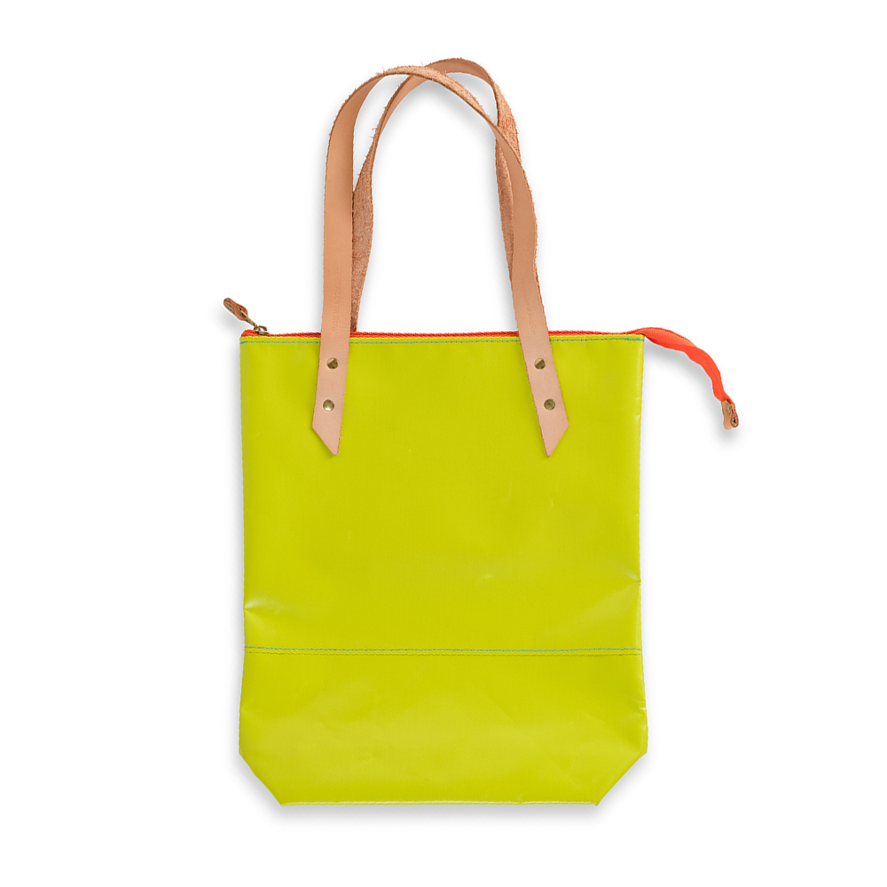 Geo Tote Bag - Green Blue and Camel