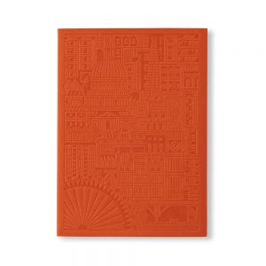 Debossed London Notebook - Rust B6