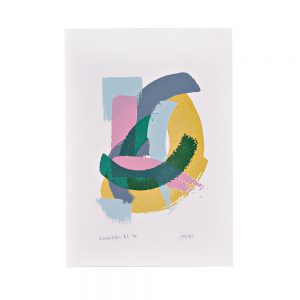Limited edition art prints - abstract brushstrokes screenprint