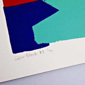 Colour Block #4 Print A4 Limited edition art prints - brightly coloured abstract screenprint