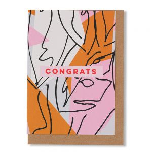 Pastel Botanic Print Congrats Card