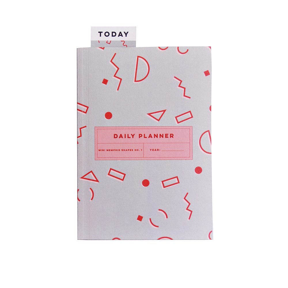 Luxury notebooks - grey and red planner