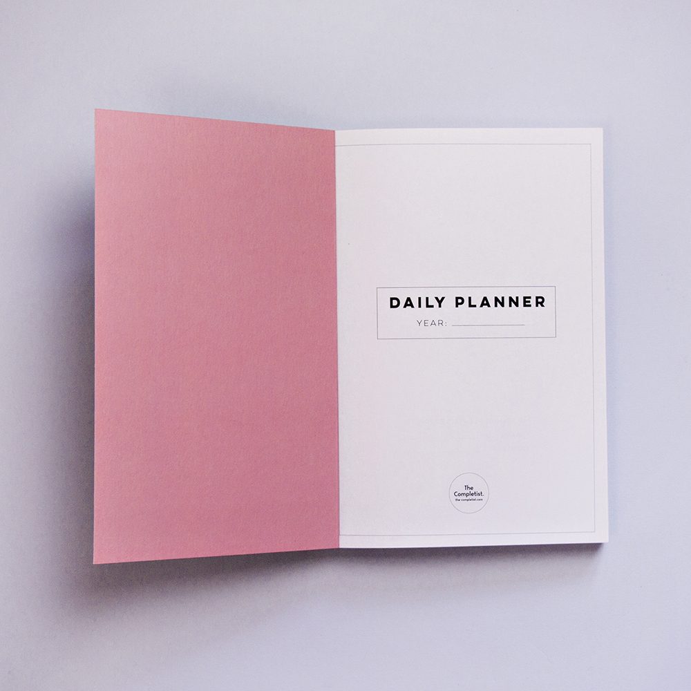 Luxury notebooks - grey and red planner