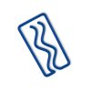 3D Printed Miami Bookmark - Cobalt