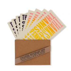 Thanks Notelet Set (Pack of 8)