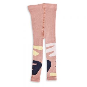 Unusual gifts for kids - pink and navy organic baby leggings