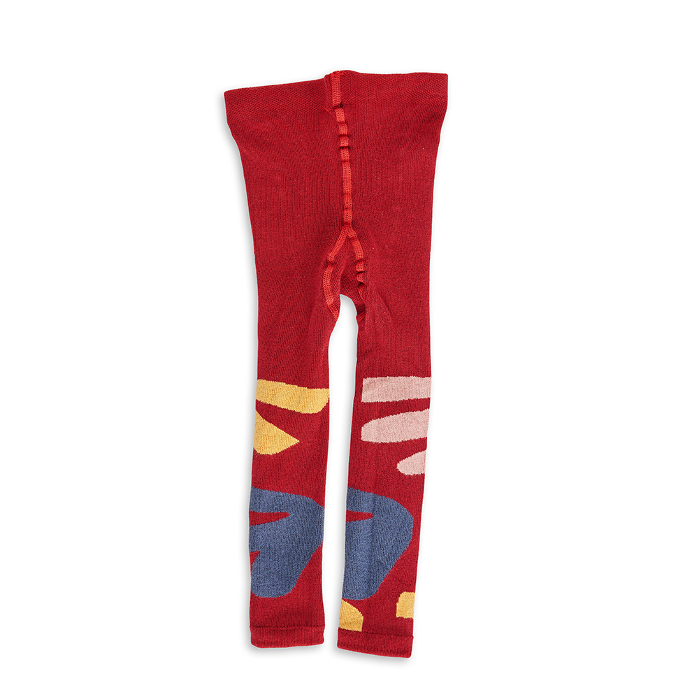 Unusual gifts for kids - red and blue organic baby leggings