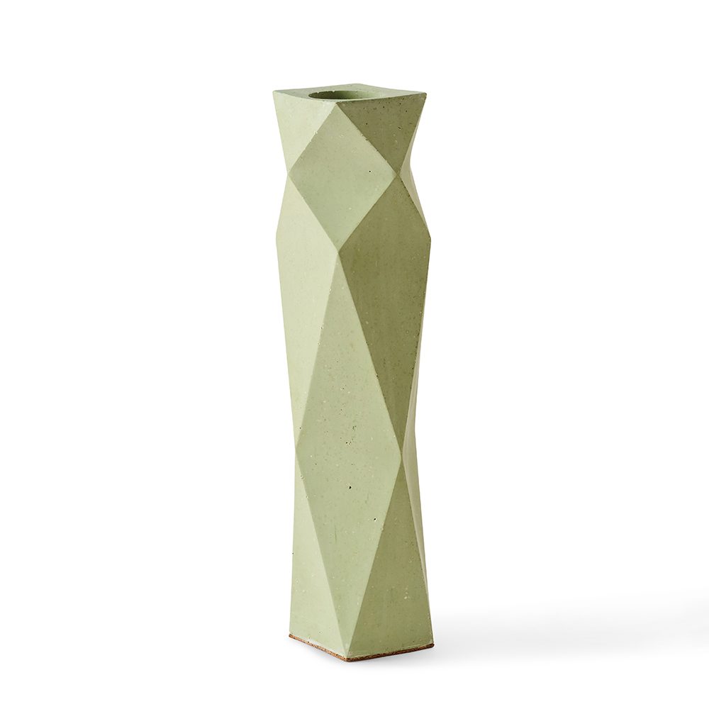 Unusual homeware - tea dust vase in green