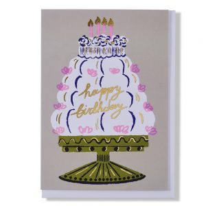 Happy Birthday Gateau Greetings Card