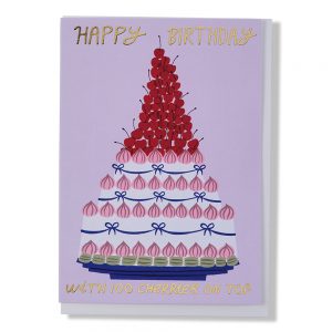 100 Cherries Happy Birthday Greetings Card