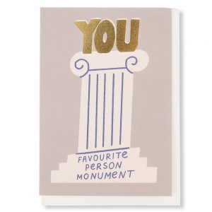 Favourite Person Monument Greetings Card