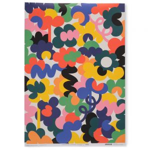 Abstract Flowers Wrapping Paper