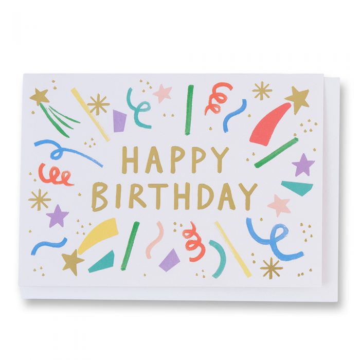 Happy Birthday Burst Card - not just a shop