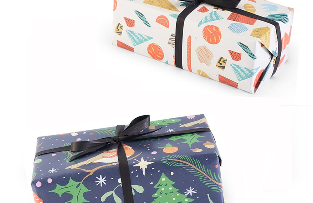 Christmas Wrapping Paper designed by UAL students for not just a shop