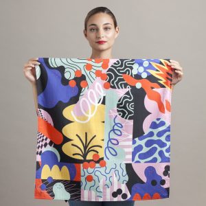 Colourful Fire Cotton Scarf