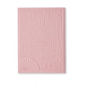 Debossed London Notebook - Pink B6Luxury notebooks - London debossed design in pink