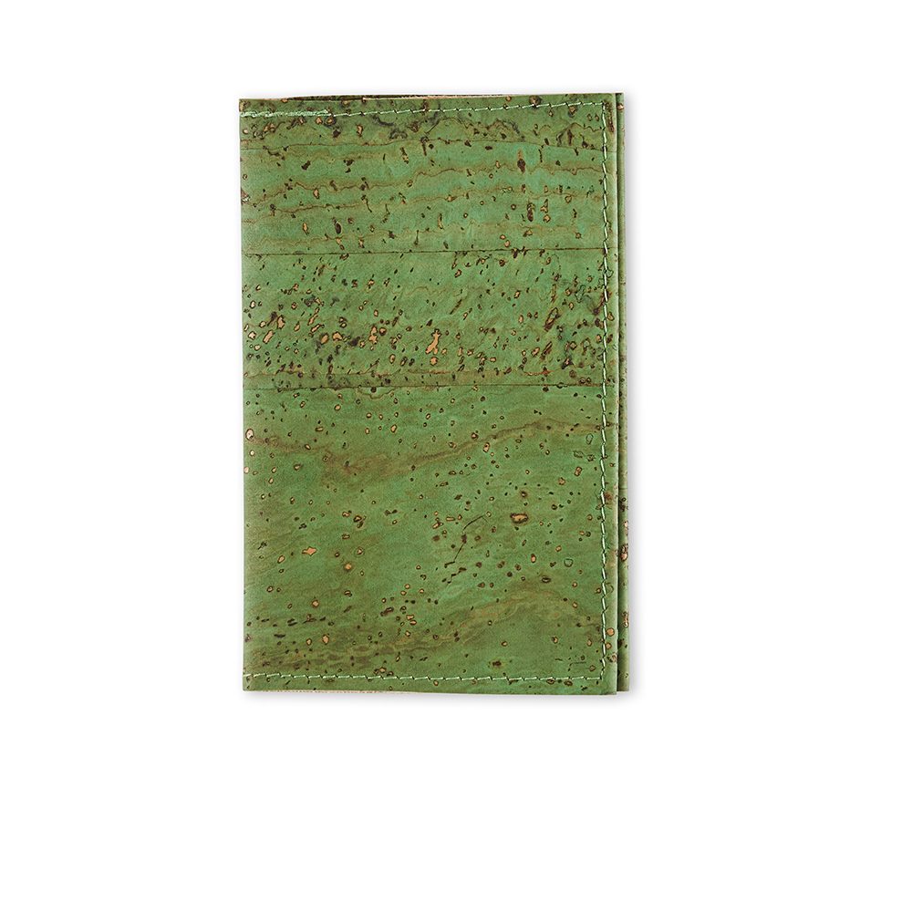 Mens accessories gifts - sustainable cork cardholder in green