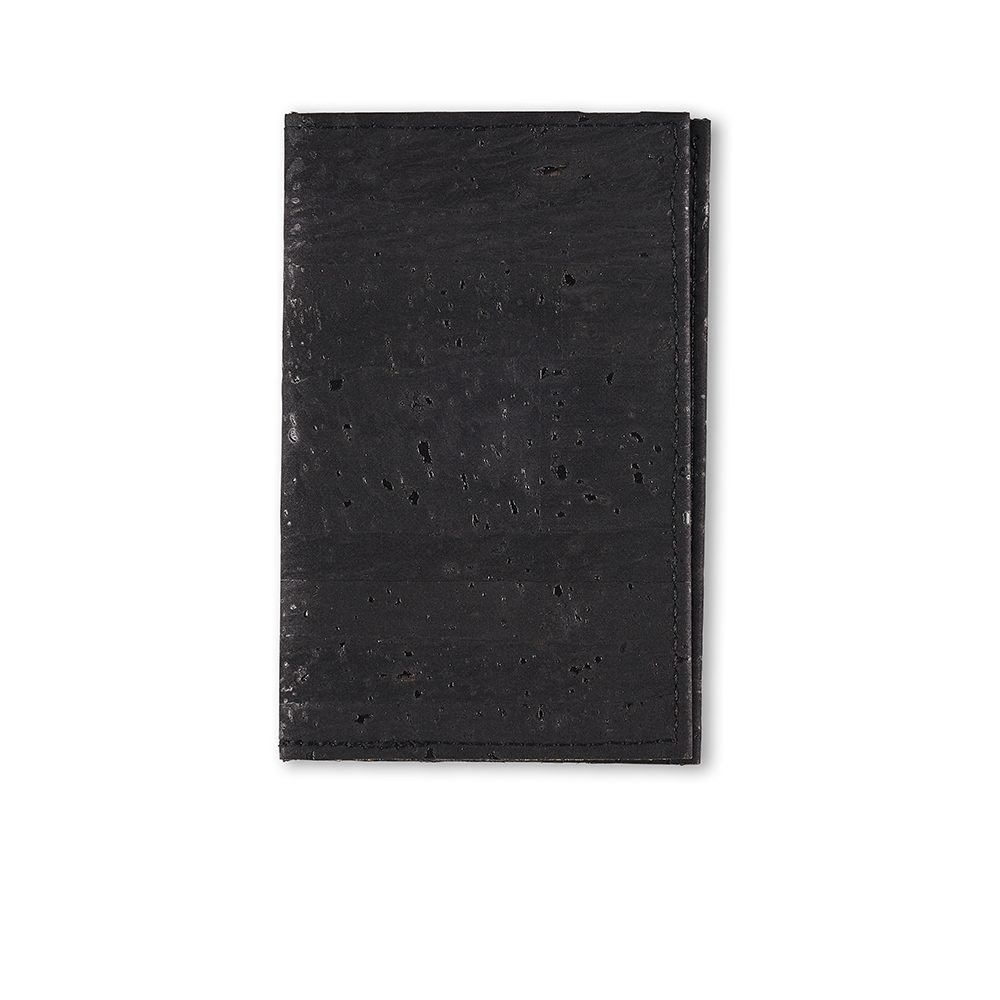 Mens accessories gifts - sustainable cork cardholder in black