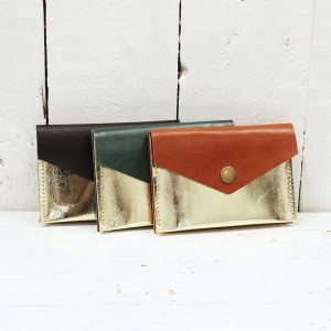 3 Pocket Gold Purse - Tan 3 gold purses