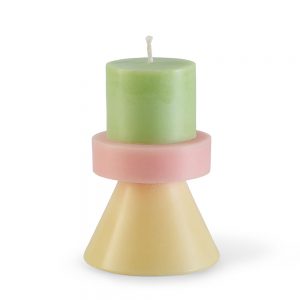 Mini Stack Candle - Lime Green